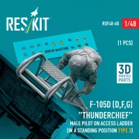 Reskit F48068 F-105 (D,F,G) male pilot on access ladder 3 1/48