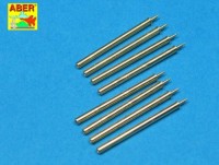 Aber A32109 Republic P-47D Thunderbolt set of 8 turned cal .50 (12,7mm) U.S. Browning M2 barrels (designed to be used with Hasegawa and Trumpeter kits) 1/32