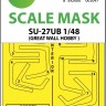 Art Scale 200-M48004 Sukhoi SU-27UB Kabuki canopy frame paint masks (inside & outside) 1/48