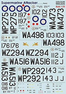 Print Scale 72-346 Supermarine Attacker Pt.2 (wet decals) 1/72