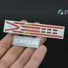 Quinta studio QR+24002 Комплект ремней Sabelt 2", красного цвета (с метал. пряжками) (для всех моделей) 1/24