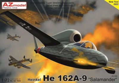 Az Model 78034 Heinkel He 162A-9 Salamander JG.300 (3x camo) 1/72