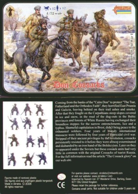 Strelets STR05972 Don Cossacks WWI. 12 figures and 12 horses. No duplicates. 1/72