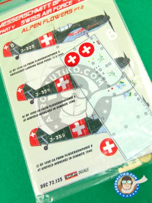 Kora Model DEC72135 Bf 109 E-3A Emil Part V (Swiss AF) декали декали 1/72