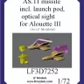 Lf Model 3D7252 AS.11 missile incl.launch pod Alouette III 1/72