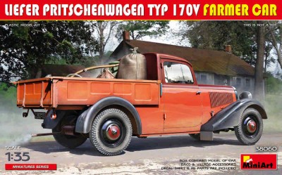 Miniart 38060 Liefer Pritschenwagen Typ 170V Farmer Car 1/35