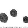 Armory ARAW32401 BAC/EE Lightning F.1A / F.2 wheels with weighted tires/tyres, early type, for F.Mk.1 - F.Mk.2 1/32