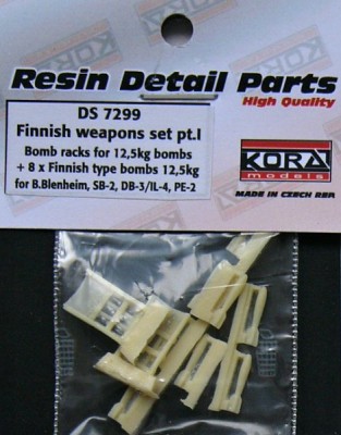 Kora Model DS7299 Finnish weapons set - Part I. 1/72
