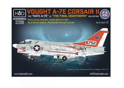 HAD 32091 Decal A-7E Corsair II US Naval Air Test Cent. 1/32