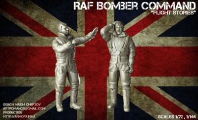 Armory ARF7224A Flight Stories WWII RAF crewmen in high-altitude outfit (2 figures) 1/72