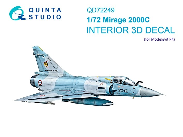 Quinta studio QD72249 Mirage 2000C (Modelsvit) 1/72