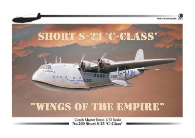 CZECHMASTER CMR-72200 1/72 Short S.23 &quot;C&quot; Class Empire Flying Boat