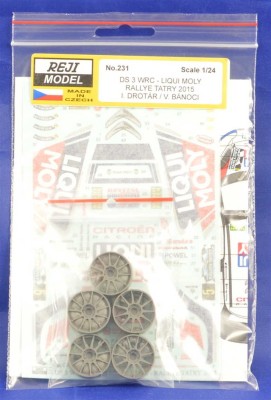 Reji Model 231 Transkit Citroen DS3 WRC Rallye Tatry 2015 1/24