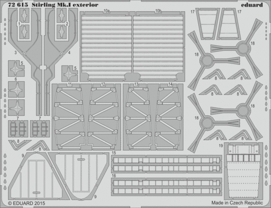 Eduard 72615 Stirling Mk.I exterior
