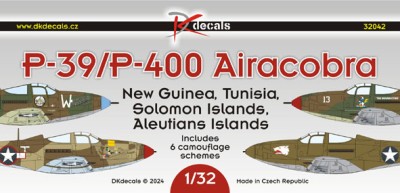 Dk Decals 32042 P-39/P-400 Airacobra (6x camo) 1/32