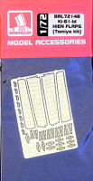 Brengun BRL72148 Ki-61-Id Hien FLAPS - PE set (TAM) 1/72