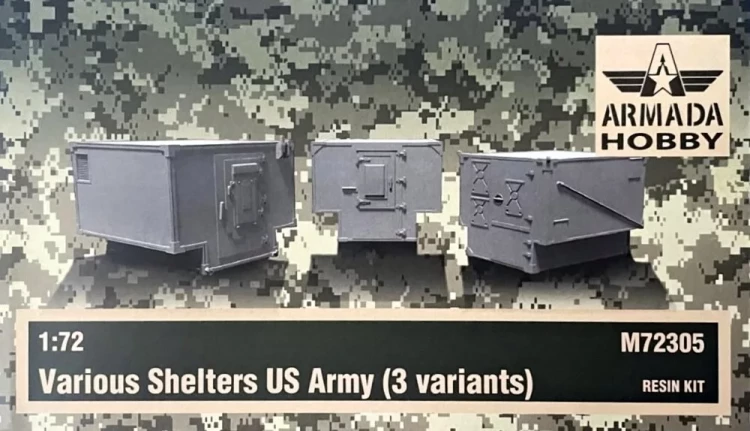 Armada Hobby M72305 US Army Shelters - 3 variants (resin kit) 1/72