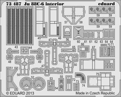 Eduard 73487 Ju 88C-6 interior S.A.