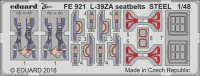 Eduard FE921 L-39ZA seatbelts STEEL 1/48