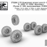 SG Modelling f72284 Комплект колес для К-5350, К-4350, К-6350 Мустанг (Tyrex O-184, нагруженные, ZVEZDA) 1/72