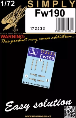 HGW 172433 Seatbelts Fw190 (SIMPLY) 1/72