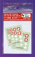 4+ Publications DMK-14451 1/144 Decals Swiss AF insignia (2 sets)