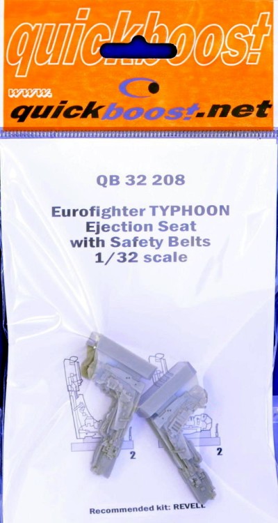 Quickboost QB32208 EF Typhoon ej. seats with safety belts (REV) 1/32