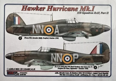 AML AMLC144021 Decals 310 th Squadron RAF - Part I 1/144