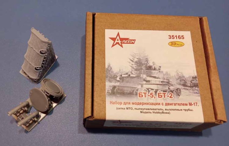 A-resin 35165 БТ-2/5: набор для модернизации с двигателем М-17 1/35