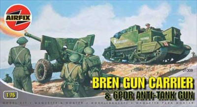 Airfix 01309 6 Фунтовая Пушка с Транспортером Bren 1/76