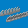 Eduard 672411 BRASSIN P-51 exhaust stacks PRINT (TAM) 1/72