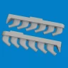 Eduard 672411 BRASSIN P-51 exhaust stacks PRINT (TAM) 1/72