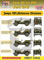 Hm Decals HMDT72042 1/72 Decals J.Willys MB/Ford GPW 101 Airborne Div.