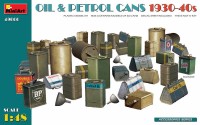 Miniart 49006 Oil&Petrol Cans 1930-40s (36 pcs., w/ decals) 1/48