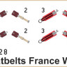 Eduard 73028 Seatbelts France WWI SUPER FABRIC