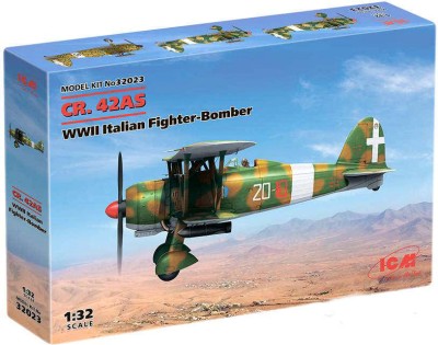 ICM 32023 CR. 42AS, итальянский истребитель-бомбардировщик II МВ 1/32