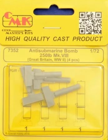 CMK 7352 Antisubmarine Bomb 250lb Mk.VIII (4 pcs.) 1/72