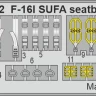Eduard FE1582 F-16I SUFA seatbelts STEEL (GWH) 1/48