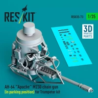 Reskit U35073 AH-64 'Apache' M230 chain gun (parking pos.) 1/35