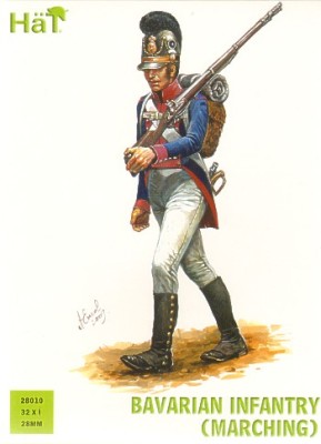 HAT 28010 Bavarian Infantry (Marching) 1/56, 28mm