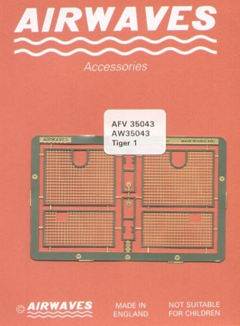Airwaves (etched) AEC35043 Pz.Kpfw.VI Tiger I/Sturmtiger 38cm engine grilles 1/35