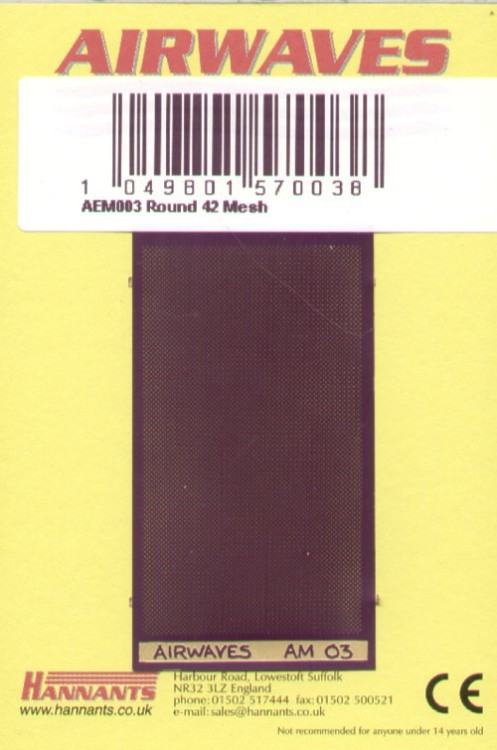 Airwaves AEM003 Round 42 mesh No Scale