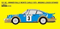Reji Model 43105 Porsche 911 SC Monte Carlo 1978 GITANES logo 1/43