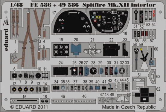 Eduard 49586 Spitfire Mk.XII S.A. (Future release)
