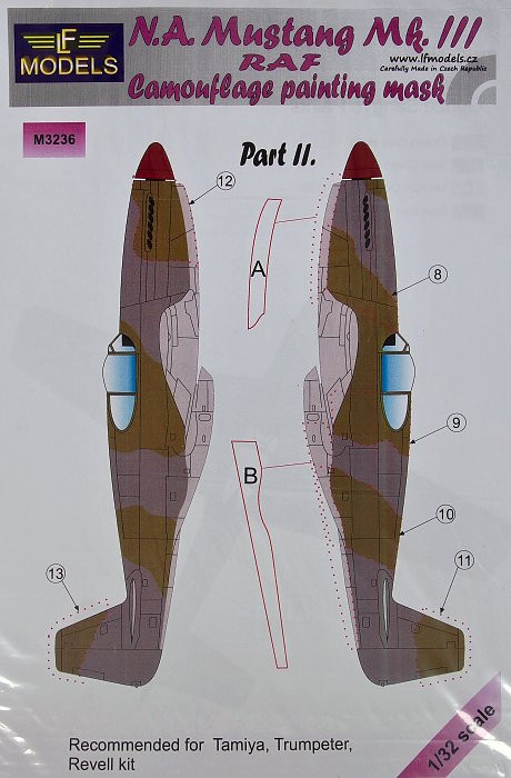 LF Model M3236 Mask N.A. Mustang Mk.III (TAM/REV) Pt II. 1/32