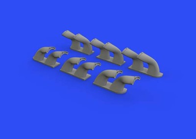 Eduard 632139 BRASSIN 1/32 P-40 exhaust stacks fishtail (HAS)