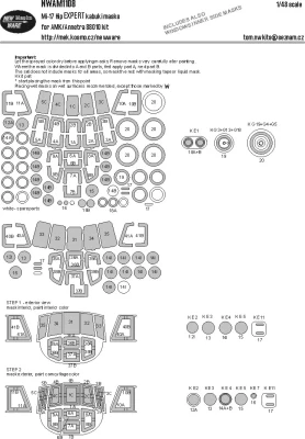 New Ware NWA-M1108 Mask Mi-17 Hip EXPERT (AMK/ANNETRA) 1/48