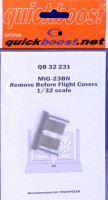 Quickboost QB32 231 MiG-23BN remove before flight covers (TRUMP) 1/32