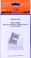 QuickBoost QB32231 MiG-23BN remove before flight covers (TRUMP) 1/32
