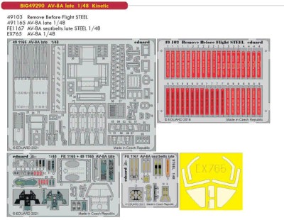 Eduard BIG49290 AV-8A late (KINETIC) 1/48